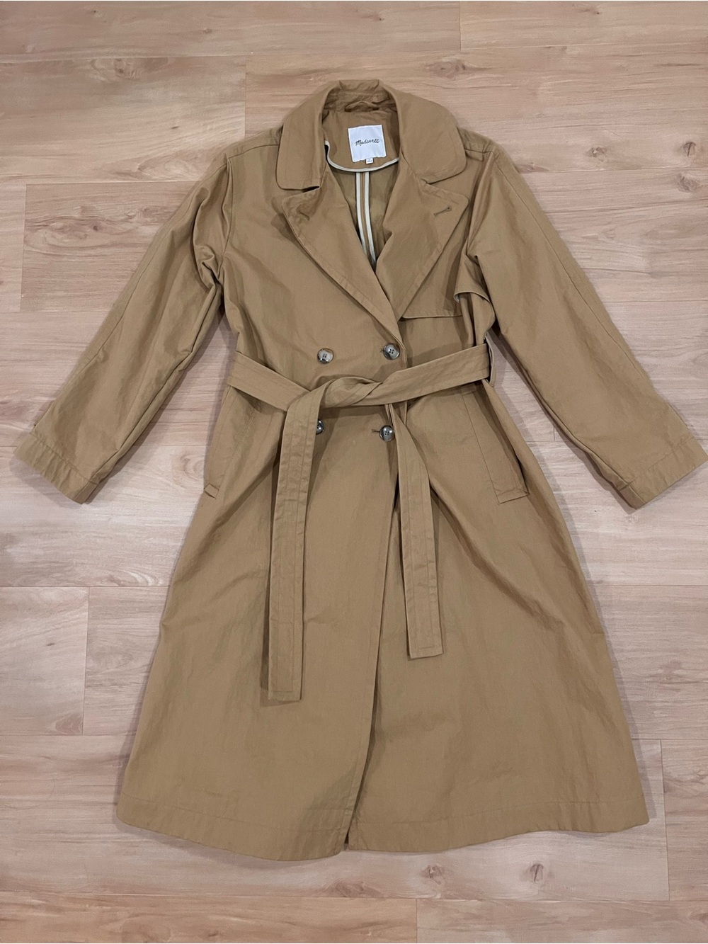 Madewell Tan Trench Coat